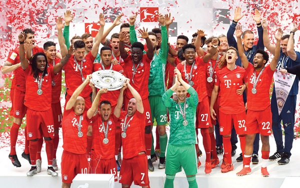 Bayern Munich wins 11th straight Bundesliga title