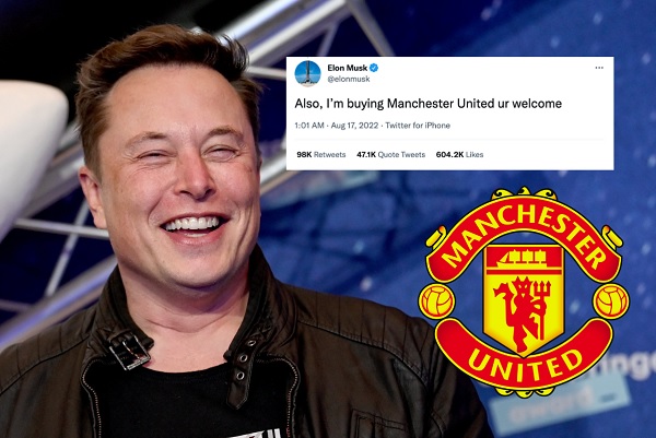 Elon Musk consider buying Manchester United 